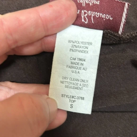 Brown Side Ruched Tube Top - Picture 5 of 12